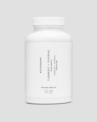 Turmeric and piperine to support digestion and liver function Nutridome dietary supplement 180 capsules - 1