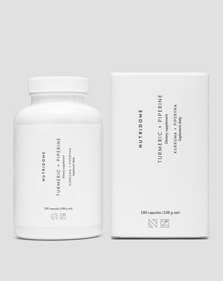 Turmeric and piperine to support digestion and liver function Nutridome dietary supplement 180 capsules - 3