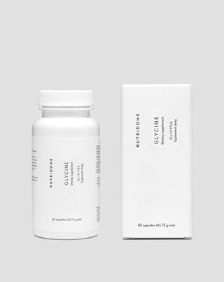 Glycine, supplement to support sleep quality and ease falling asleep, regeneration, and collagen production, 1000 mg/day, Nutridome 60 pcs. - 2