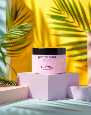 Twisty mask for curly, high porosity hair with shea butter and hemp oil - 6