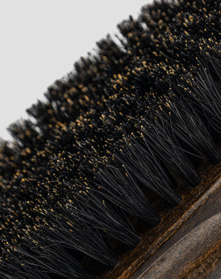 Beechwood beard punch with natural boar bristles Monolit - 2