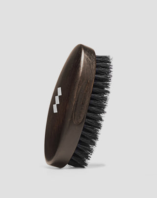 Beechwood beard punch with natural boar bristles Monolit - 1
