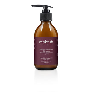 Mokosh Cherry &amp; Amber moisturising and illuminating body lotion with glow effect