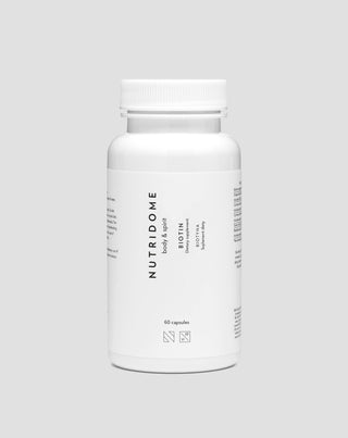 Biotin capsules 2500 mcg vitamin H for hair, skin and nails Nutridome 60 pcs. - 1