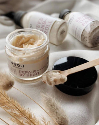 Veoli Botanica Second skin Repair by night face cream with lipid protection