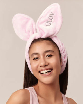Hair Care Headband Bunny Ears Pink Glov