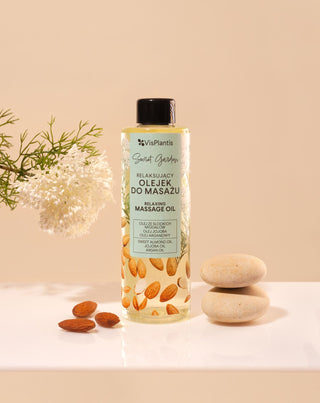 Moisturising and Relaxing Massage Oil with Almond Scent Secret Garden Vis Plantis