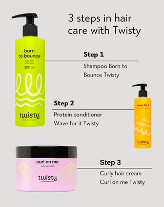 Twisty moisturising shampoo for curly hair with urea and lactic acid - 4