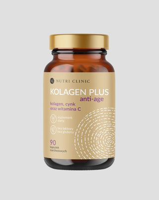 Collagen plus anti-age capsules with collagen, zinc, and vitamin C Nutri Clinic 90 capsules
