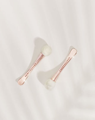3D Eye Massager with Mountain Crystal and Cream Applicator Crystallove