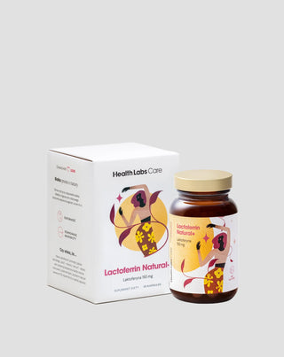 Dietary Supplement with Lactoferrin 150 mg from Cow's Milk Lactoferrin Natural+ Health Labs Care 30 Capsules - 1