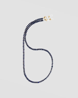 Natural stone lapis lazuli eyeglass chain Mys_1 - 1