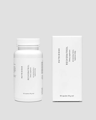 Resveratrol capsules supporting the circulatory system and protection against atherosclerosis Nutridome 60 pcs
