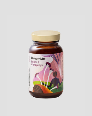 Concentration Enhancing Supplement ShroomMe Lion’s Mane and Chaga Health Labs Care