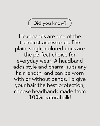 Silk hairband in 100% natural silk red Twisty - 4