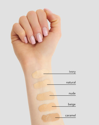 Nutridome 12-hour light mattifying full-coverage face foundation for fair skin 02 Natural - 3