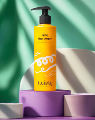 Twisty emollient conditioner for curly hair with rose and hemp oil - 5