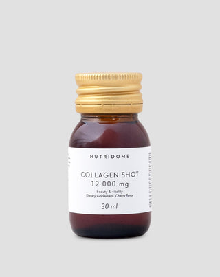 Collagen shot in liquid form 12,000 mg with vitamins dietary supplement Nutridome 30 ml - 1