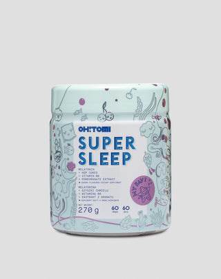 Oh!Tomi Supersleep cherry-flavoured melatonin gummies for sleep with vitamins for children and adults 60 pcs - 1