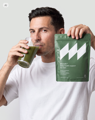 Drink supplement for men comprehensive body support, vitamins, minerals, fiber Monolit