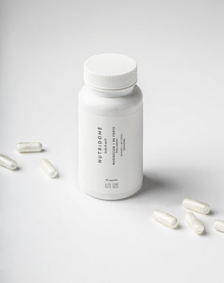 magnesium + b6 forte tablets for leg cramps, calves, fatigue, and stress nutridome 60 capsules_1 - 2