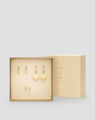 Mys set of gold-plated stainless steel earrings - 5