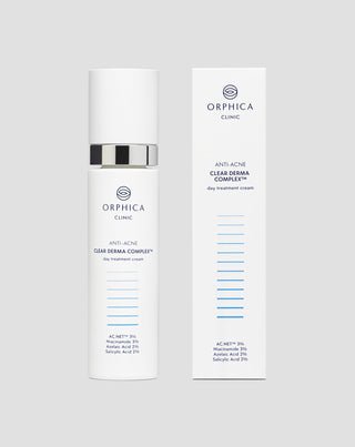 Anti-acne day cream with salicylic and azelaic acids for blemishes Anti-Acne Orphica Clinic 50 ml