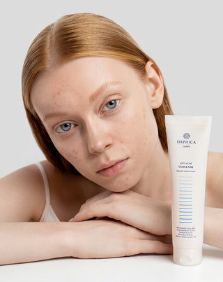 Purifying and regenerating mask for acne-prone skin with white clay Anti-Acne Orphica Clinic 100 ml