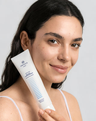 Facial peeling for acne-prone skin with niacinamide, panthenol, BHA, and microbeads Anti-Acne Orphica Clinic 100 ml - 3