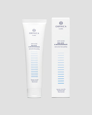 Facial peeling for acne-prone skin with niacinamide, panthenol, BHA, and microbeads Anti-Acne Orphica Clinic 100 ml - 4